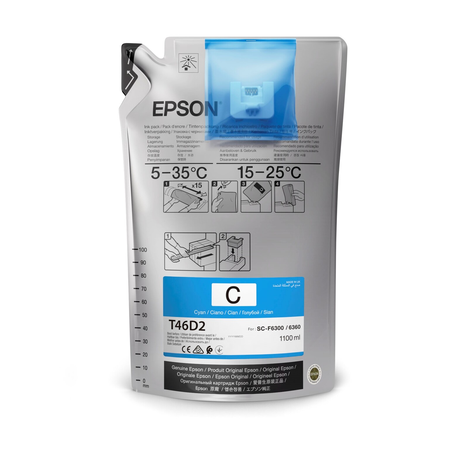Epson Ultrachrome Ink 1.1L Pouches