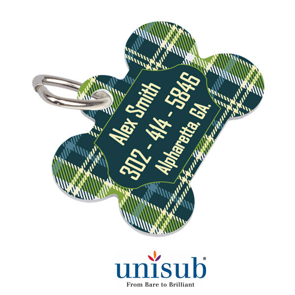 sublimation dog bone tag