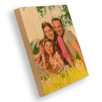 ChromaLuxe 4722 Sublimation Blank MDF Photo Panel - 5" x 7" - Chamfer Edge - Gloss White