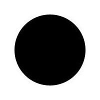 50mm 1.5mm Black ABS Plastic Discs with Adhesive Backing
