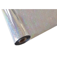 iColor Hot Stamping Foil - Silver Glitter 12.5in x 20' (318mm x 6.1m) Roll