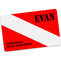 Unisub 4462 Gloss White Aluminium Name Badge w/Round .125" Corners 2.125" x 3.375"