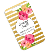 Unisub 4621 Bag Tag - Rectangle 2 Sided Semi Gloss White Aluminium 2.5" x 4.25"