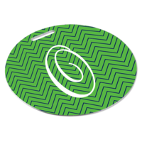 Unisub 4625 Semi-Gloss White Aluminium Bag Tag - Round 2 Sided Aluminium 3.5"