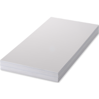 Unisub FRP Gloss White Sheet Stock - 292mm x 590mm x 2mm - 1-Sided
