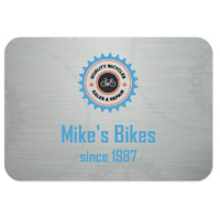 Unisub 5950 Gloss Clear Aluminium Name Badge w/Round .125" Corners 51mm x 76mm