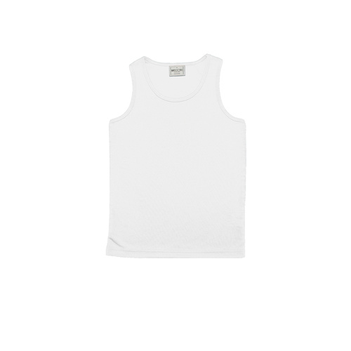 Bocini Kids White Breezeway Polyester Singlet