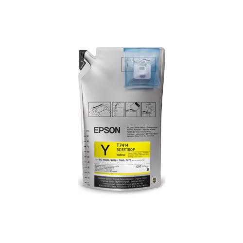 Epson Ultrachrome DS Sublimation Ink Yellow 1 Litre Ink Bag
