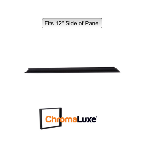 ChromaLuxe Aluminium Frame Section - 12.75" - Brushed Black (323.85mm)