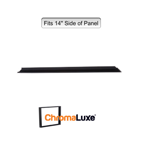 ChromaLuxe Aluminium Frame Section - 14.75" - Brushed Black (374.65mm)