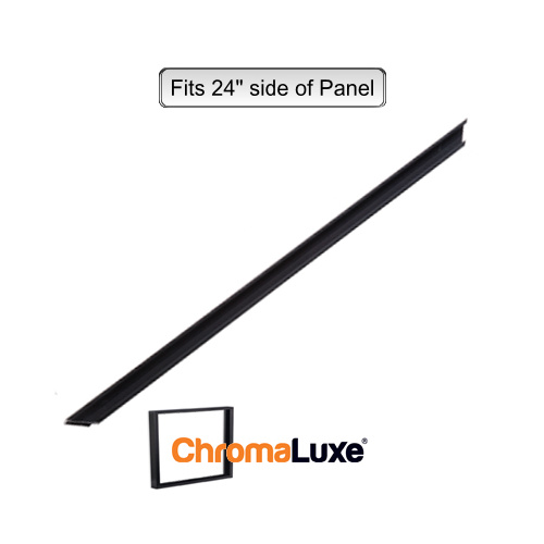ChromaLuxe Aluminium Frame Section - 24.75" - Brushed Black (527.05mm)