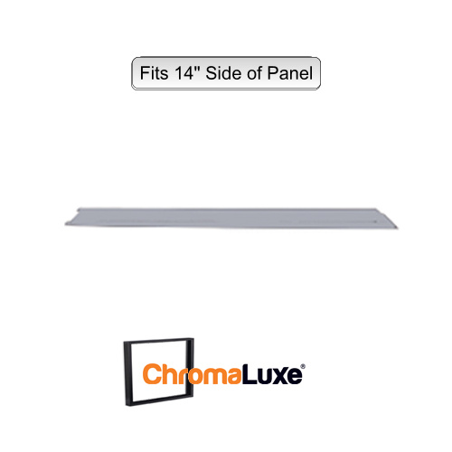 ChromaLuxe Aluminium Frame Section - 14.75" - Brushed Silver (374.65mm)