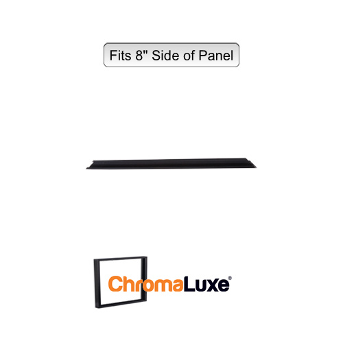 ChromaLuxe Aluminium Frame Section - 8.75" - Brushed Black (222.25mm)