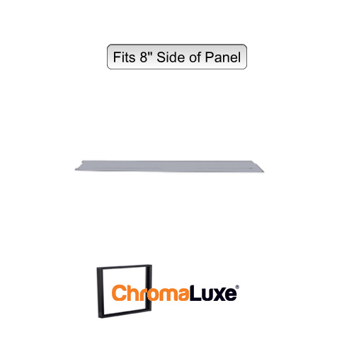 ChromaLuxe Aluminium Frame Section - 8.75" - Brushed Silver (222.25mm)