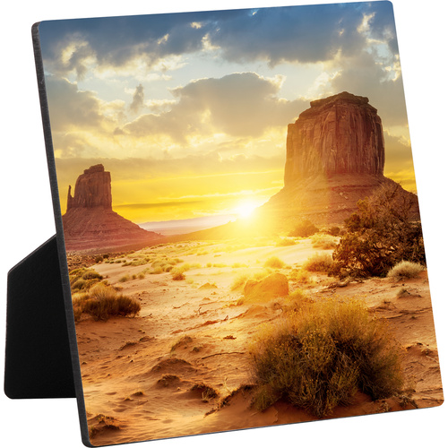 Chromaluxe 5931 Flat Top Gloss White Hardboard Photo Panel w/Easel 6" x 6"