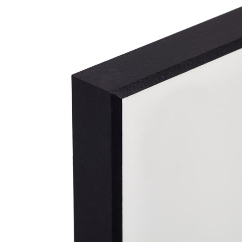 Chromaluxe Gloss White/Black Back Fibreboard 49" x 48.5" x .625"