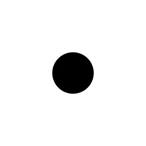 50mm 1.5mm Black ABS Plastic Discs with Adhesive Backing