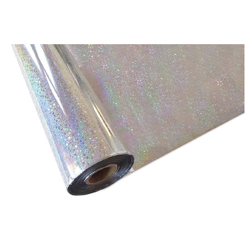 iColor Hot Stamping Foil - Silver Glitter 12.5in x 20' (318mm x 6.1m) Roll