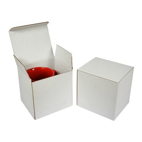 Size # 6 Corrugated White Mug Box