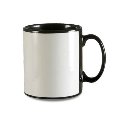 11oz Black with Full Panel Sublimation Coffee Mugs Carton of 36