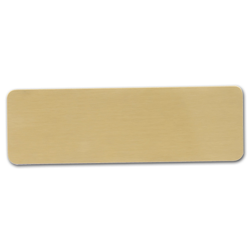 Ultracoat Name Plate 64mm x 19mm Brushed Gold