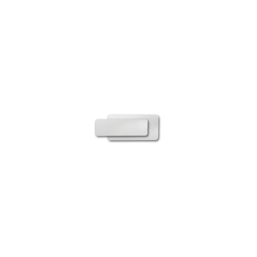76mm X 25mm Chromaluxe White Name Badge