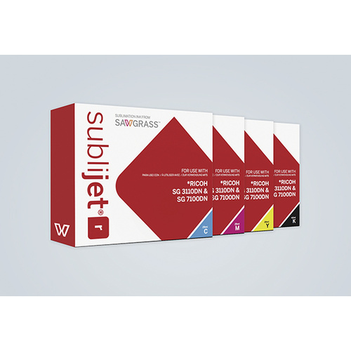 4 Sawgrass Sublijet-R Ricoh Sg3110Dnw Cartridges - Black, Magenta, Cyan, Yellow FREE Shipping