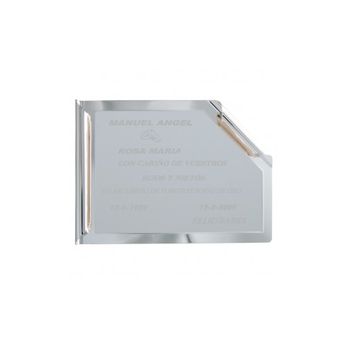 Silver Plaque Scroll 25 x 18cm