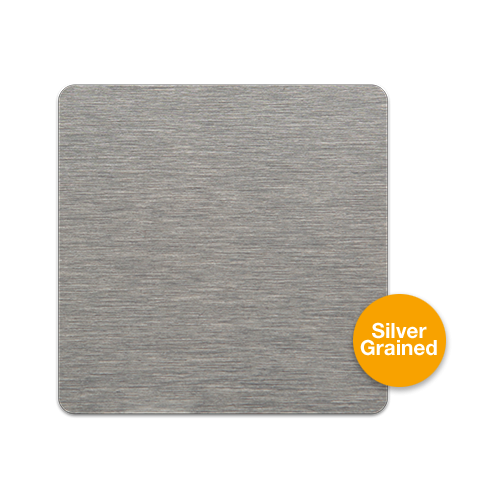 Ultracoat/Sublicoat Brushed Silver Aluminium Sheets 305mm x 610mm