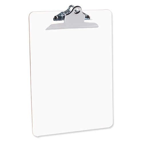 Two Sided Mini Clipboard with Flat Clip for Sublimation Printing