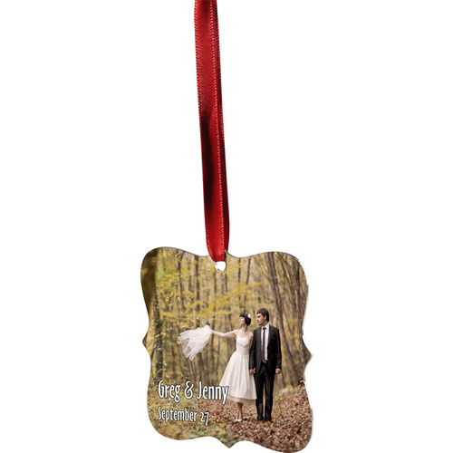 Unisub 4193 Prague Style Gloss White Aluminium Ornament