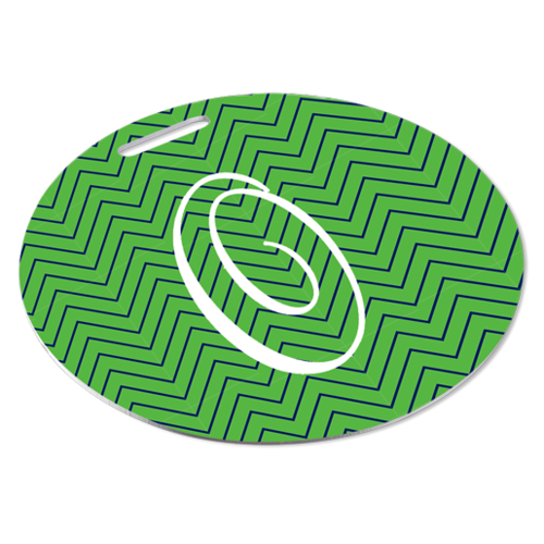 Unisub 4625 Semi-Gloss White Aluminium Bag Tag - Round 2 Sided Aluminium 3.5"