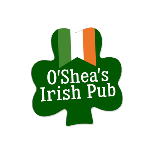 Unisub 4667 Semi-Gloss White Aluminium Magnet - Shamrock w/1" Magnet