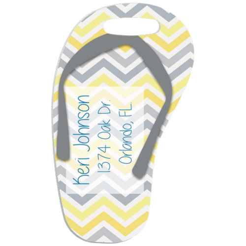 Unisub 4729 Bag Tag - Thong 2 Sided Semi Gloss White Aluminium 70mm x 102mm Box of 50