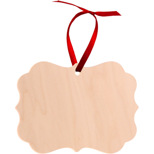 Unisub 4734 Maple Veneer Single Sided Benelux Ornament 100mm x 70mm Box of 25