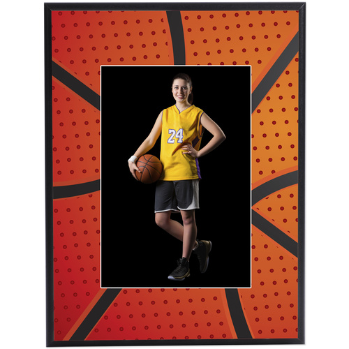 Unisub 4763 Sublimation Blank MDF Plaque - 7" x 9" - Black Chamfer Edge