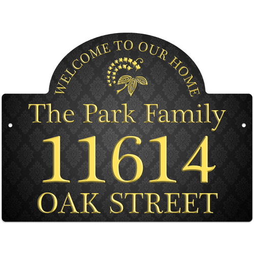 Unisub 4795 Exterior Gloss White Decorative House Sign 292mm x 387mm Box of 10