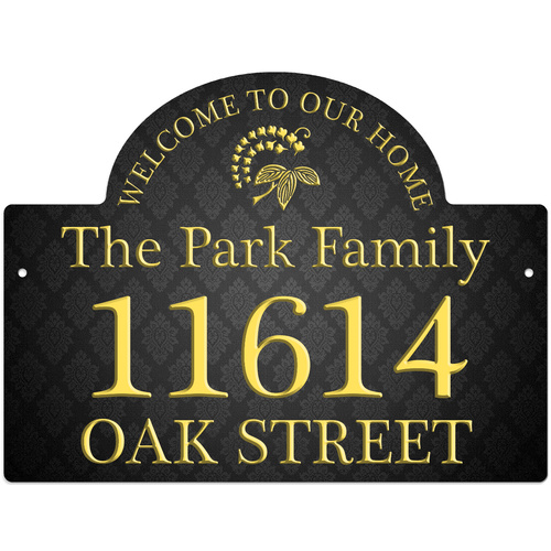 Unisub 4795 Exterior Gloss White Decorative House Sign 292mm x 387mm