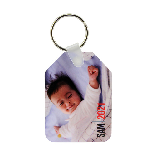Unisub 4906 Aluminum Key Chain Tag - w/ Split Ring - 2 Sided Box of 50