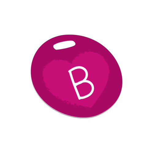 Unisub 5507 FRP Round Double Sided 4" 102mm Bag Tag
