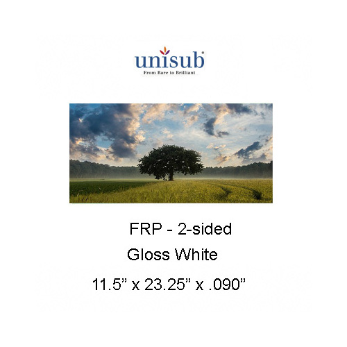 Unisub 5528 Sheetstock 2 Sided Gloss White FRP 590mm x 292mm x 2mm Box of 10