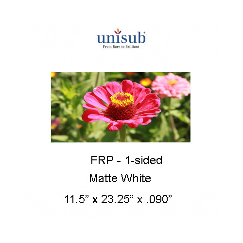 Unisub 5529 Sheetstock Matte White FRP 590mm x 292mm x 2mm Box of 10