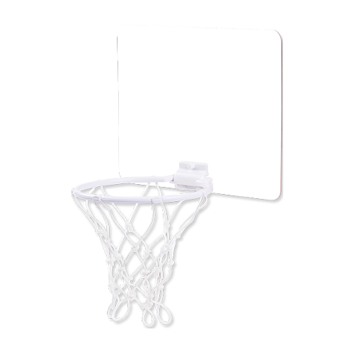 Unisub 5548 Mini Basketball Goal - Gloss White/Raw Back Hardboard 228mm x 200mm Box of 15