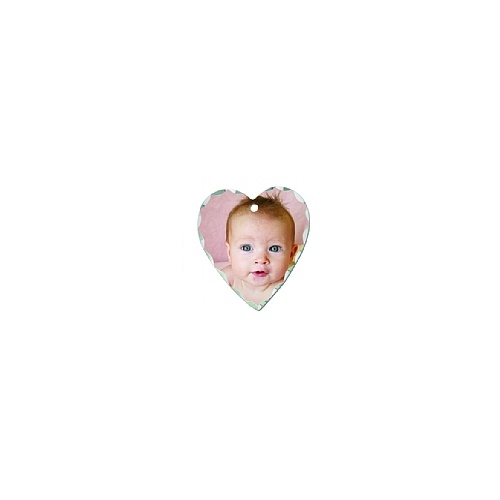 Unisub 5596 Jewellery Charm - Heart with Scalloped Edge 27mm x 30mm 