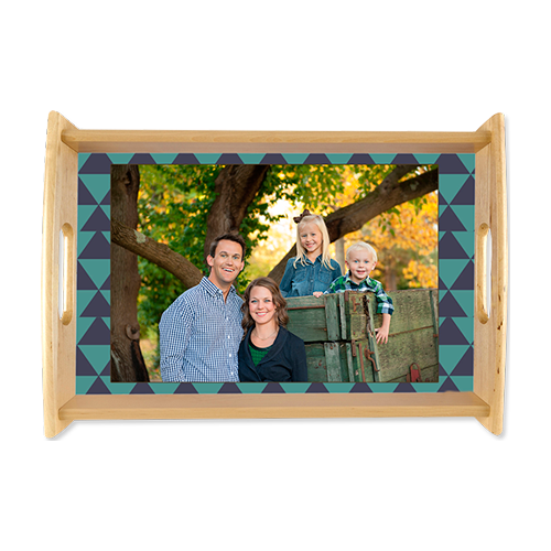 Unisub 5673 Wood Small Natural Serving Tray w/HB Insert (203mm x 330mm)
