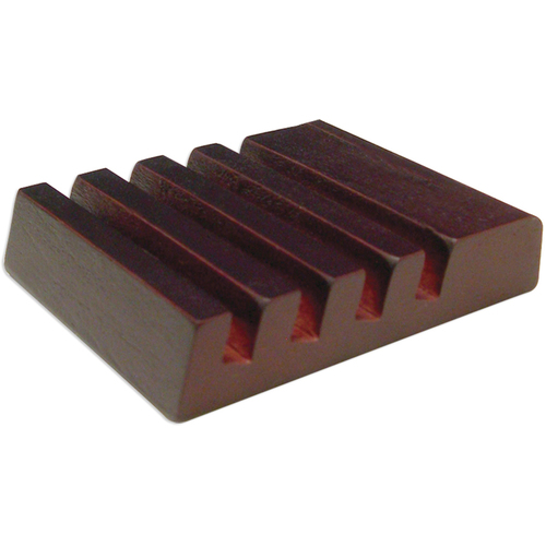 Unisub 5701 Slotted Mahogany Coaster Holder Box of 10