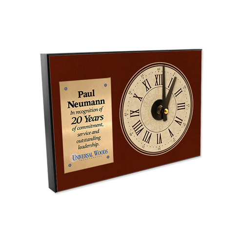 Unisub 5758 Desktop Clock - Offset Clock 140mm x 203mm