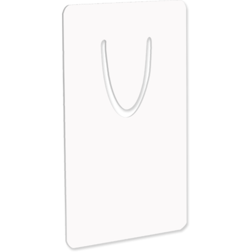 Unisub 5767 Gloss White Aluminium Bookmark 51mm x 76mm