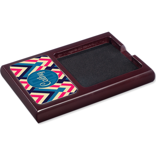 Unisub 5784 Mahogany Sticky Note Holder  With Aluminium Insert 5733 108mm x 159mm